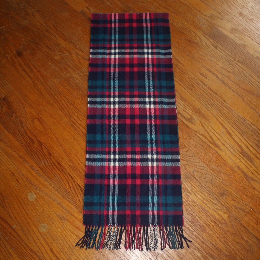 Unknown Brand Cashmere Plaid Print Scarf